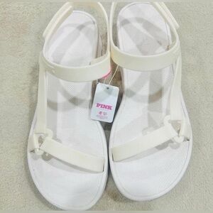 VICTORIA'S SECRET POLYVINYL STRAPPY SANDALS SIZE 9/10 US
